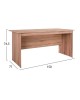 ΓΡΑΦΕΙΟ ΜΕΛΑΜΙΝΗΣ HAYDEN 150x71x74,5 HM2284.02 ΣΕ ΧΡΩΜΑ SONAMA