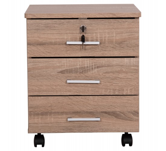 ΣΥΡΤΑΡΙΕΡΑ ΓΡΑΦΕΙΟΥ HAYDEN HM2282.02 ΣΕ SONAMA ΧΡΩΜΑ 39.5x40x46.5Υεκ