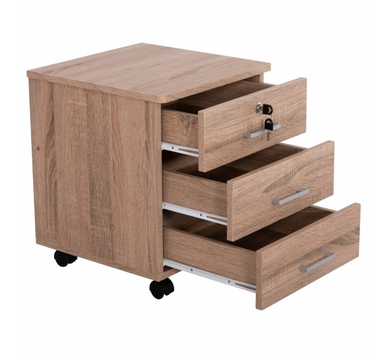 ΣΥΡΤΑΡΙΕΡΑ ΓΡΑΦΕΙΟΥ HAYDEN HM2282.02 ΣΕ SONAMA ΧΡΩΜΑ 39.5x40x46.5Υεκ