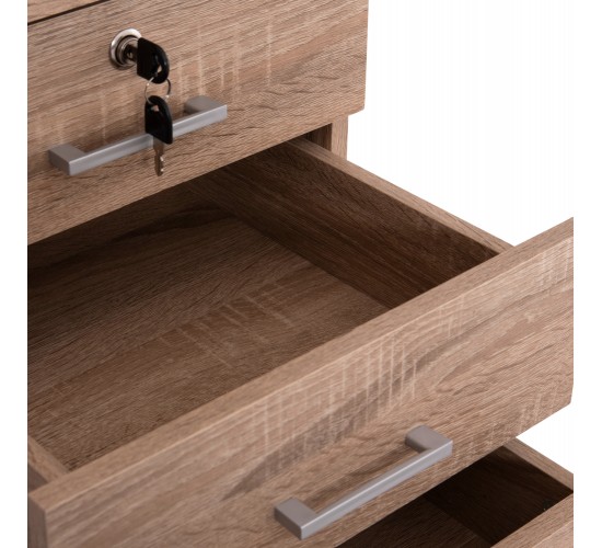 ΣΥΡΤΑΡΙΕΡΑ ΓΡΑΦΕΙΟΥ HAYDEN HM2282.02 ΣΕ SONAMA ΧΡΩΜΑ 39.5x40x46.5Υεκ