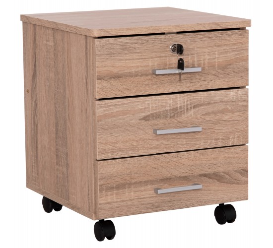 ΣΥΡΤΑΡΙΕΡΑ ΓΡΑΦΕΙΟΥ HAYDEN HM2282.02 ΣΕ SONAMA ΧΡΩΜΑ 39.5x40x46.5Υεκ