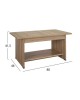ΤΡΑΠΕΖΑΚΙ ΣΑΛΟΝΙΟΥ HAYDEN HM2286.02 ΣΕ ΧΡΩΜΑ SONAMA 80x46x41,5