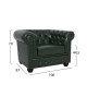 ΠΟΛΥΘΡΟΝΑ T.CHESTERFIELD POLINA HM3011.08 PU ΚΥΠΑΡΙΣΣΙ 106x87x70Y εκ.