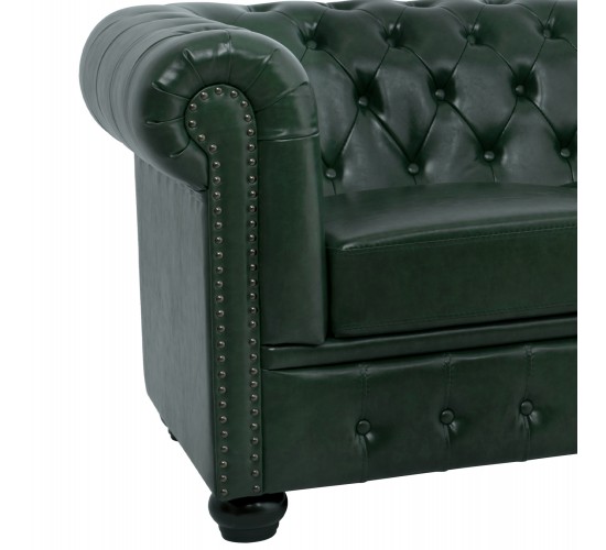 ΚΑΝΑΠΕΣ 3ΘΕΣΙΟΣ T.CHESTERFIELD HM3009.08 ΤΕΧΝΟΔΕΡΜΑ ΚΥΠΑΡΙΣΣΙ 208x90x73 εκ. 3θέσιος