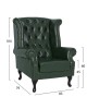 ΠΟΛΥΘΡΟΝΑ-ΜΠΕΡΖΕΡΑ T.CHESTERFIELD POLINA HM0053.08 PU ΚΥΠΑΡΙΣΣΙ 83x79x104 εκ