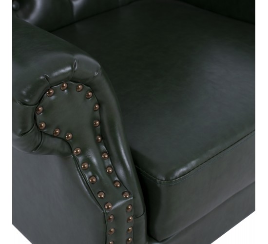 ΠΟΛΥΘΡΟΝΑ-ΜΠΕΡΖΕΡΑ T.CHESTERFIELD POLINA HM0053.08 PU ΚΥΠΑΡΙΣΣΙ 83x79x104 εκ
