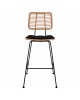 ΣΚΑΜΠΟ ΜΕΤΑΛΛΙΚΟ ΜΕ ΜΑΞΙΛΑΡΙ ALLEGRA HM5455 ΜΕ WICKER ΜΠΕΖ 46,5x55x117,5Υ εκ.
