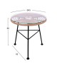 ΣΕΤ ΕΞΩΤΕΡΙΚΟΥ ΧΩΡΟΥ 3ΤΜΧ ALLEGRA HM10335 ΜΠΕΖ WICKER-ΜΕΤΑΛΛΟ 2 θέσεων