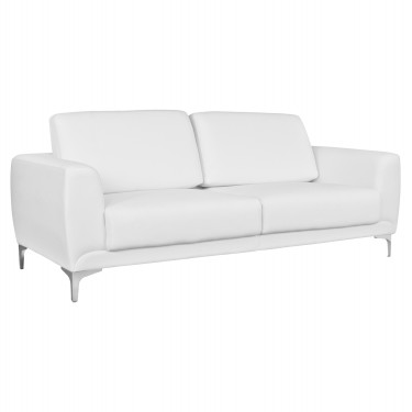 ΚΑΝΑΠΕΣ 3ΘΕΣΙΟΣ KENZIE HM3121.32 ΜΕ ΛΕΥΚΟ PU 190x81x81 εκ. 3θέσιος
