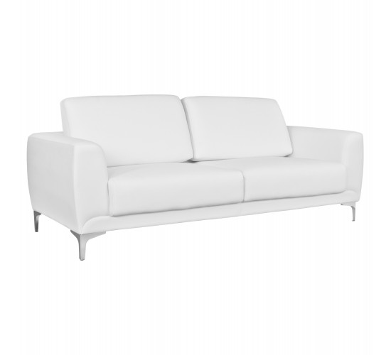 ΚΑΝΑΠΕΣ 3ΘΕΣΙΟΣ KENZIE HM3121.32 ΜΕ ΛΕΥΚΟ PU 190x81x81 εκ. 3θέσιος