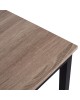 ΤΡΑΠΕΖΙ ΤΡΑΠΕΖΑΡΙΑΣ PANYA HM8332, 110X70Χ76 SONOMA, ΜΑΥΡΑ ΠΟΔΙΑ