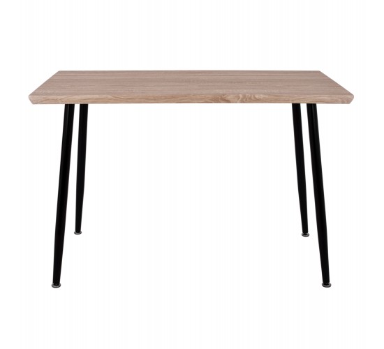 ΤΡΑΠΕΖΙ ΤΡΑΠΕΖΑΡΙΑΣ PALOMA HM8334.01, 120X70Χ76,5 SONΟMA, ΜΑΥΡΑ ΠΟΔΙΑ