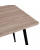 ΤΡΑΠΕΖΙ ΤΡΑΠΕΖΑΡΙΑΣ PALOMA HM8334.01, 120X70Χ76,5 SONΟMA, ΜΑΥΡΑ ΠΟΔΙΑ