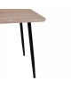 ΤΡΑΠΕΖΙ ΤΡΑΠΕΖΑΡΙΑΣ PALOMA HM8334.01, 120X70Χ76,5 SONΟMA, ΜΑΥΡΑ ΠΟΔΙΑ