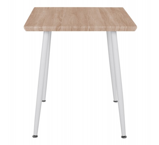 ΤΡΑΠΕΖΙ ΤΡΑΠΕΖΑΡΙΑΣ PALOMA HM8335.02, 70Χ70X76,5, SONOMA, ΛΕΥΚΑ ΠΟΔΙΑ