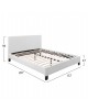 ΚΡΕΒΑΤΙ BECCA 150x200 εκ. ΜΕ PU ΛΕΥΚΟ HM553.01 Διπλό