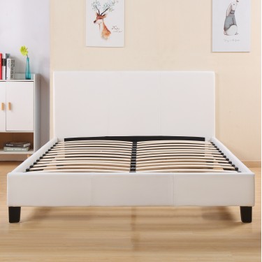 ΚΡΕΒΑΤΙ BECCA 150x200 εκ. ΜΕ PU ΛΕΥΚΟ HM553.01 Διπλό