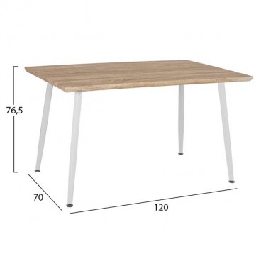 ΣΕΤ ΤΡΑΠΕΖΑΡΙΑΣ 5ΤΜΧ HM10350.02 ΤΡΑΠΕΖΙ 120x70x76,5 cm & ΚΑΡΕΚΛΕΣ VEGAS 4 θέσεων
