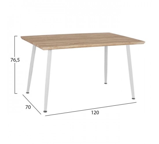 ΣΕΤ ΤΡΑΠΕΖΑΡΙΑΣ 5ΤΜΧ HM10350.02 ΤΡΑΠΕΖΙ 120x70x76,5 cm & ΚΑΡΕΚΛΕΣ VEGAS 4 θέσεων