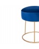 ΣΚΑΜΠΟ KARLO HM8411.08 ΜΠΛΕ ΒΕΛΟΥΔΟ ΜΕ ΧΡΥΣΗ ΒΑΣΗ Φ36x38Υ εκ.