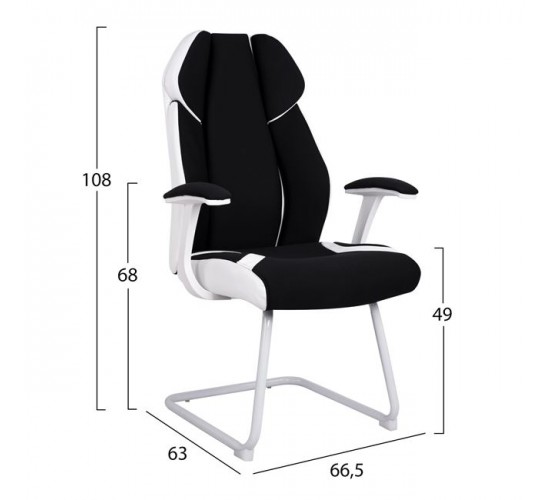 ΠΟΛΥΘΡΟΝΑ ZAHARA HM1102.02 ΣΕ ΧΡΩΜΑ ΜΑΥΡΟ ΜΕ ΑΣΠΡΟ 66,5x63x108cm