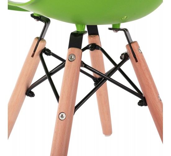 ΚΑΡΕΚΛΑ TWIST KID ΤΜΧ.HM8453.03 ΜΕ ΞΥΛΙΝΑ ΠΟΔΙΑ &ΠΡΑΣΙΝΟ ΚΑΘΙΣΜΑ 30,5Χ33Χ59 ΕΚ