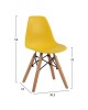 ΚΑΡΕΚΛΑ TWIST KID ΤΜΧ.HM8453.04 ΞΥΛΙΝΑ ΠΟΔΙΑ &ΚΑΘΙΣΜΑ ΚΙΤΡΙΝΟ PP 30,5Χ33Χ59 ΕΚ
