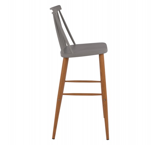 ΣΚΑΜΠΟ ΜΠΑΡ HM8459.10 VANESSA ΣΕ ΓΚΡΙ ΧΡΩΜΑ 43x49x107 εκ.