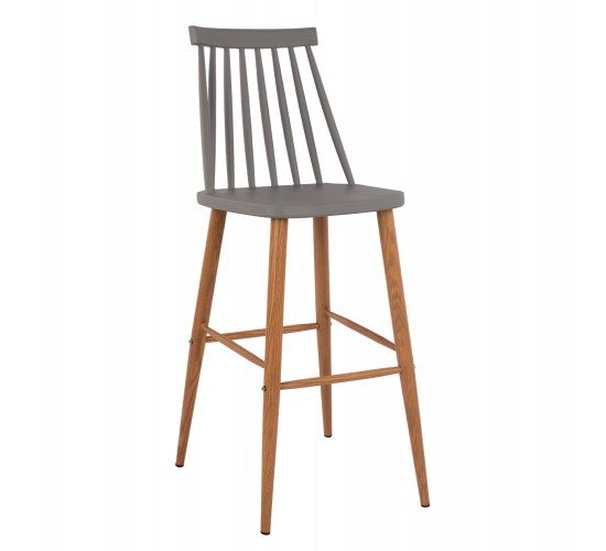 ΣΚΑΜΠΟ ΜΠΑΡ HM8459.10 VANESSA ΣΕ ΓΚΡΙ ΧΡΩΜΑ 43x49x107 εκ.