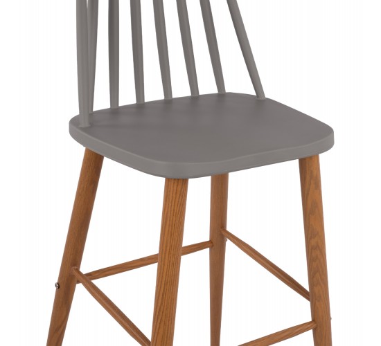 ΣΚΑΜΠΟ ΜΠΑΡ HM8459.10 VANESSA ΣΕ ΓΚΡΙ ΧΡΩΜΑ 43x49x107 εκ.