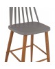 ΣΚΑΜΠΟ ΜΠΑΡ HM8459.10 VANESSA ΣΕ ΓΚΡΙ ΧΡΩΜΑ 43x49x107 εκ.