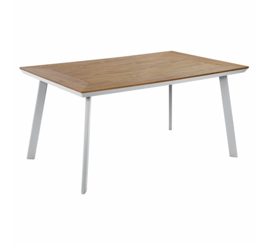 ΤΡΑΠΕΖΙ ΑΛΟΥΜΙΝΙΟΥ TABER ΜΕ POLYWOOD HM5132.11 ΛΕΥΚΟ 160x92x72