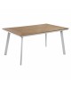 ΤΡΑΠΕΖΙ ΑΛΟΥΜΙΝΙΟΥ TABER ΜΕ POLYWOOD HM5132.11 ΛΕΥΚΟ 160x92x72