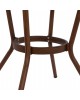 ΤΡΑΠΕΖΙ ΑΛΟΥΜΙΝΙΟΥ MOSES Φ70x76 εκ. BAMBOO LOOK HM5532.03 ΚΑΦΕ ΜΕ ΓΥΑΛΙ