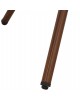 ΤΡΑΠΕΖΙ ΑΛΟΥΜΙΝΙΟΥ MOSES Φ70x76 εκ. BAMBOO LOOK HM5532.03 ΚΑΦΕ ΜΕ ΓΥΑΛΙ