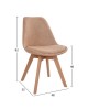 ΣΕΤ ΤΡΑΠΕΖΑΡΙΑΣ 5ΤΜΧ PALOMA HM10382 MDF TOP ΣΕ SONAMA--ΜΠΕΖ ΚΑΡΕΚΛΕΣ 4 θέσεων