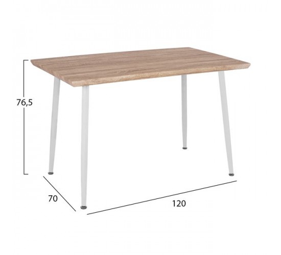 ΣΕΤ ΤΡΑΠΕΖΑΡΙΑΣ 5ΤΜΧ PALOMA HM10382 MDF TOP ΣΕ SONAMA--ΜΠΕΖ ΚΑΡΕΚΛΕΣ 4 θέσεων