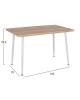 ΣΕΤ ΤΡΑΠΕΖΑΡΙΑΣ 5ΤΜΧ PALOMA HM10382 MDF TOP ΣΕ SONAMA--ΜΠΕΖ ΚΑΡΕΚΛΕΣ 4 θέσεων