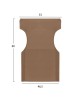 ΜΑΞΙΛΑΡΙ TEXTILENE 600gr/m2 2X1 MOKA ΓΙΑ ΠΟΛΥΘΡΟΝΑ ΣΚΗΝΟΘΕΤΗ HM5272.04 46.5Χ53Χ80Υεκ.