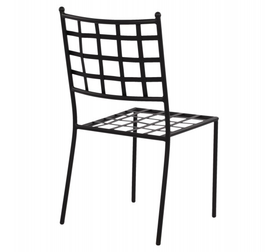 ΜΕΤΑΛΛΙΚΗ ΚΑΡΕΚΛΑ EMERY HM5509 ΣΕ ΜΑΥΡΗ ΑΠΟΧΡΩΣΗ 46x58x88  cm