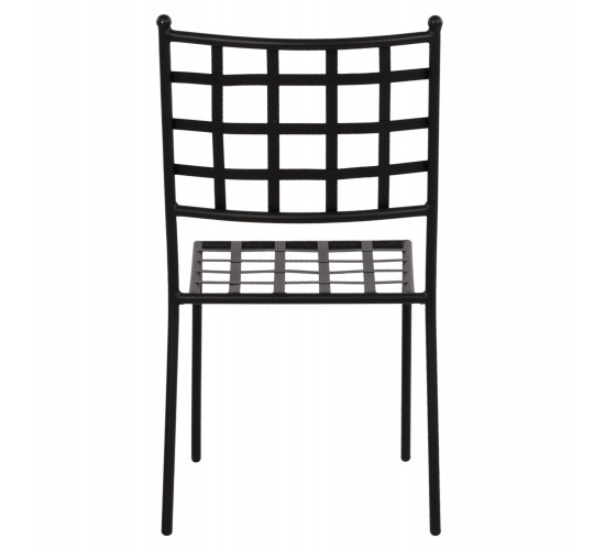ΜΕΤΑΛΛΙΚΗ ΚΑΡΕΚΛΑ EMERY HM5509 ΣΕ ΜΑΥΡΗ ΑΠΟΧΡΩΣΗ 46x58x88  cm