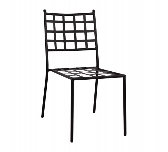 ΜΕΤΑΛΛΙΚΗ ΚΑΡΕΚΛΑ EMERY HM5509 ΣΕ ΜΑΥΡΗ ΑΠΟΧΡΩΣΗ 46x58x88  cm