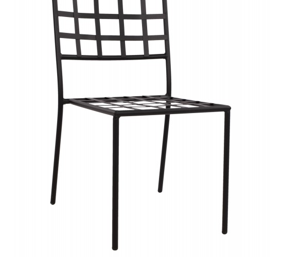 ΜΕΤΑΛΛΙΚΗ ΚΑΡΕΚΛΑ EMERY HM5509 ΣΕ ΜΑΥΡΗ ΑΠΟΧΡΩΣΗ 46x58x88  cm
