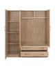 ΝΤΟΥΛΑΠΑ 3ΦΥΛΛΗ CARLY HM384.02 ΜΕ ΔΥΟ ΣΥΡΤΑΡΙΑ SONAMA 150X55Χ180Υεκ. 3φυλλη