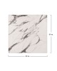 ΕΠΙΦΑΝΕΙΑ ΤΡΑΠΕΖΙΟΥ WERZALIT 60Χ60Χ3.5εκ. MARBLE WHITE-GREY 5657 HM5229.11