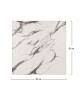 ΕΠΙΦΑΝΕΙΑ ΤΡΑΠΕΖΙΟΥ WERZALIT 80Χ80Χ3.5εκ. MARBLE WHITE-GREY 5657 HM5231.11
