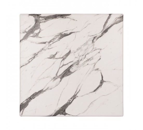 ΕΠΙΦΑΝΕΙΑ ΤΡΑΠΕΖΙΟΥ WERZALIT 80Χ80Χ3.5εκ. MARBLE WHITE-GREY 5657 HM5231.11