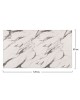 ΕΠΙΦΑΝΕΙΑ ΤΡΑΠΕΖΙΟΥ WERZALIT 120Χ80Χ3.5εκ. MARBLE WHITE-GREY 5657 HM5630.11