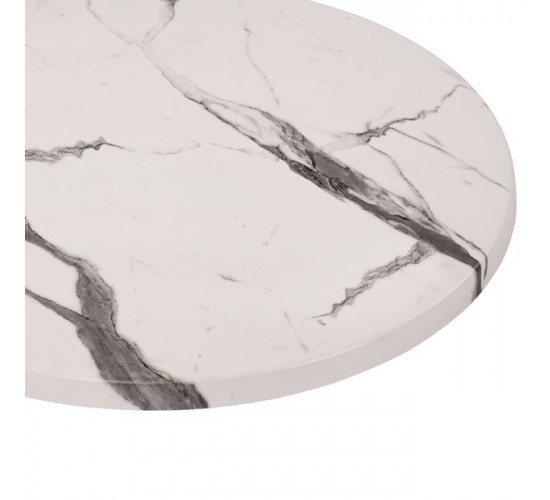 ΕΠΙΦΑΝΕΙΑ ΤΡΑΠΕΖΙΟΥ WERZALIT Φ60Χ2.5εκ. MARBLE WHITE-GREY 5657 HM5227.11