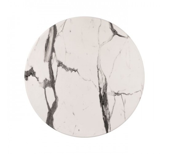 ΕΠΙΦΑΝΕΙΑ ΤΡΑΠΕΖΙΟΥ WERZALIT Φ60Χ2.5εκ. MARBLE WHITE-GREY 5657 HM5227.11